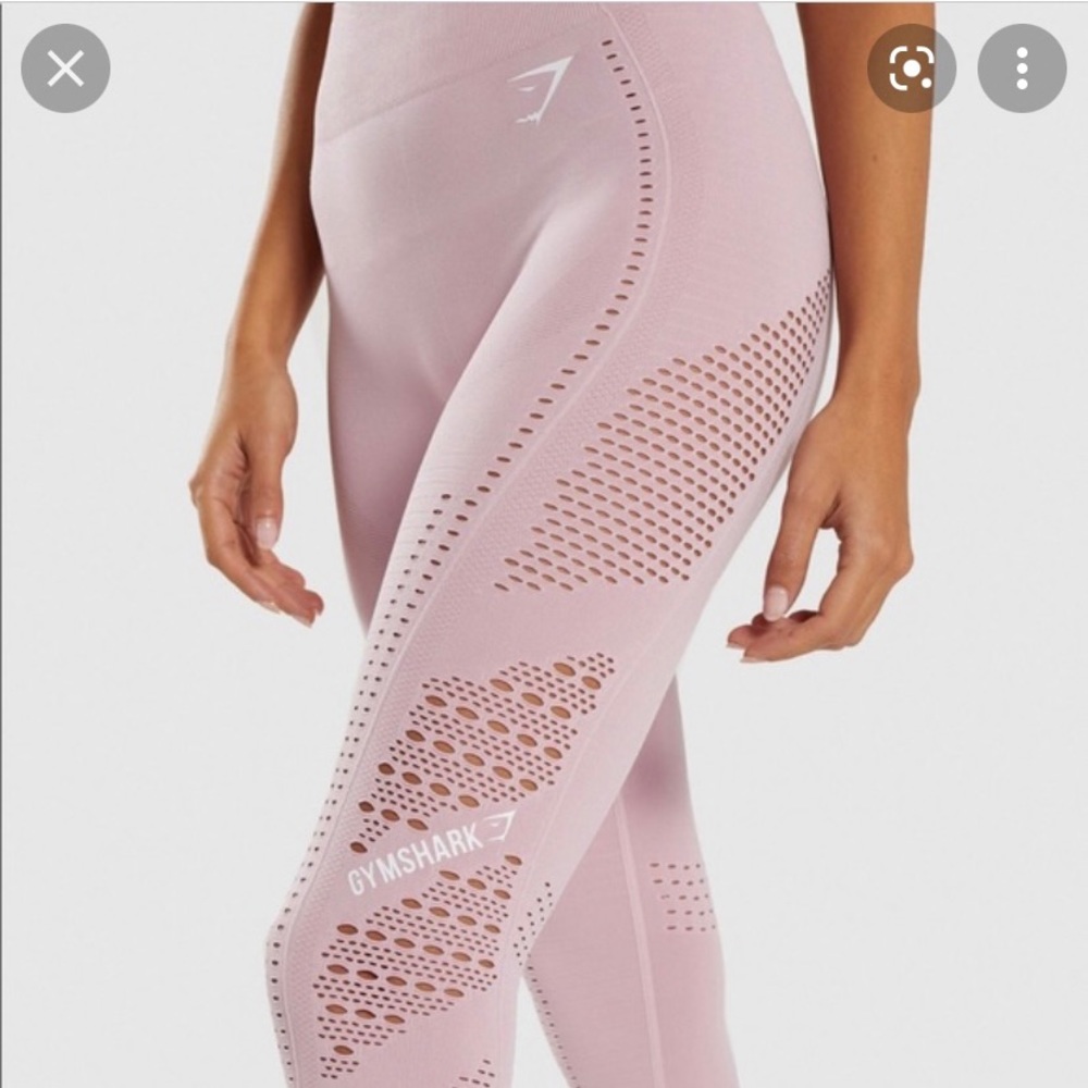 Gymshark flawless knit leggings in light pink. Size Small.